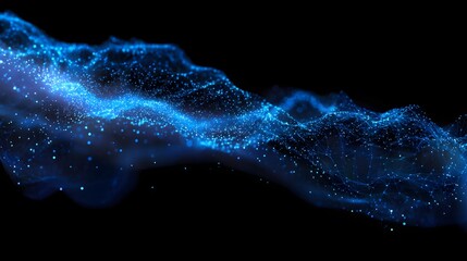 Futuristic blue network glows showcasing digital innovation and seamless global connectivity