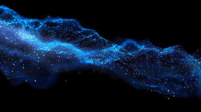 Futuristic blue network glows showcasing digital innovation and seamless global connectivity