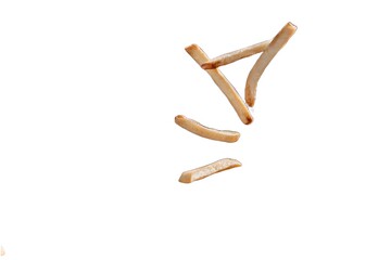 wooden chopsticks isolated on white