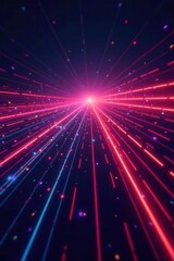 Obraz premium Dynamic tech lines, geometric grid forming abstract flowing energy , thin, technical