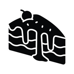 Take a look at this amazing cake slice doodle icon