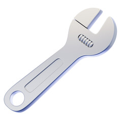 Wrench icon with 3D style.