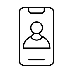 Mobile Icon Set. Device, Smartphone, Mobile Phone, Chatting Vector Illustration Collection Isolated on white Background. Reminders Vector Icon.