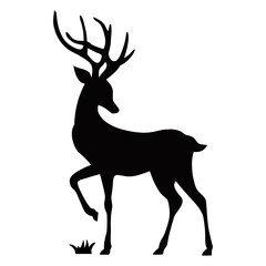 deer silhouette vector illustration