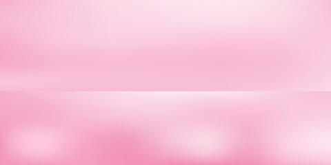 Empty pink pastel studio bg for product show. 3d render illustration of room podium background
