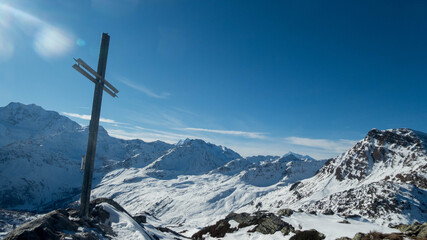 landscape from staldhorn summit during late autumn, switzerland