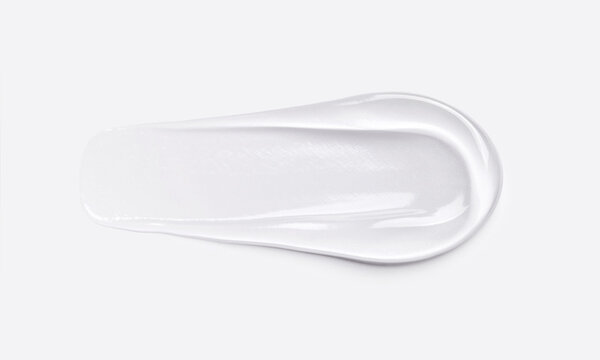 cosmetic smears cream gel texture on a light background