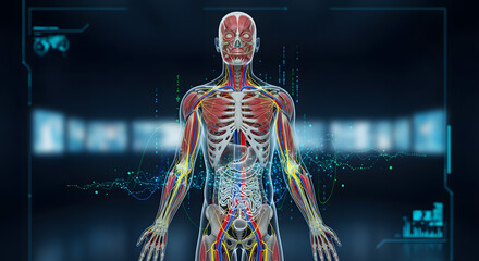 Human Anatomy Visualization Medical Body Illustration System Concept