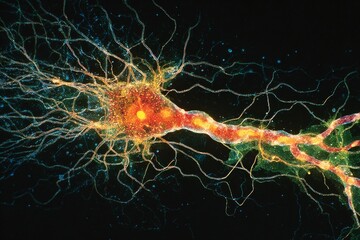 Glutamate Excitation: Glutamate release enhances excitatory signals in respiratory neurons, influencing breathing. 