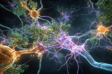 Glutamate Excitation: Glutamate release enhances excitatory signals in respiratory neurons, influencing breathing. 