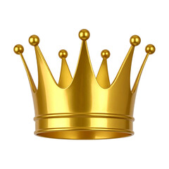 Golden Crown: A resplendent golden crown, exuding regal elegance, with a rich, lustrous sheen that catches the light