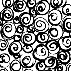 Abstract ink brush stroke background. Modern artistic texture created with expressive black brush strokes on white background. Minimalist vector illustration perfect for posters, branding, packaging