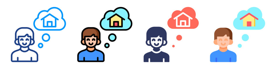 Life Dreams Icon Sheet Multiple Style Collection 