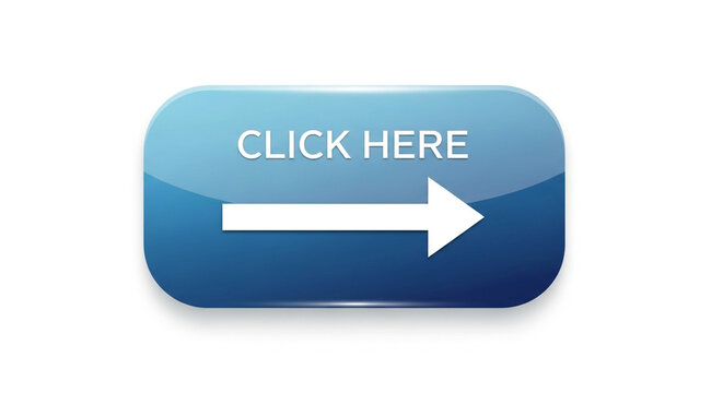 Dynamic blue button with white arrow and 'CLICK HERE' text, inviting immediate action for digital engagement and online navigation.
