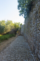 Ruins of the Byzantine Kassiopi Fortress in Corfu