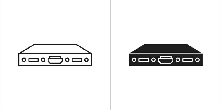 Hdmi splitter device with ports and connections