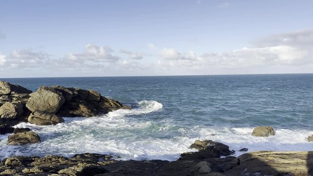 C&ocirc;te Bretonne - Saint-Gu&eacute;nol&eacute; - Penmarch - Bretagne France - mer 