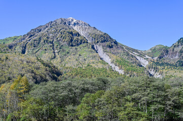 日本長野北アルプスの上高地