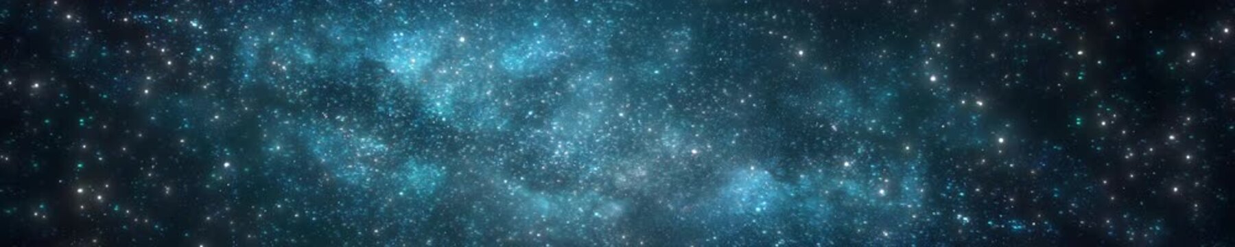 Galaxy Background Animation with Stars and Nebula Lights | looped animation | panoramic | widescreen