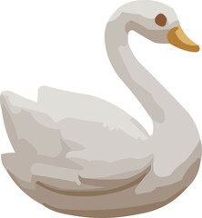 Elegant swan illustration for designs and projects