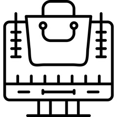 Online Shop Icon Vector Element