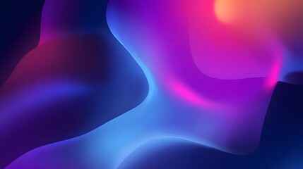 Futuristic digital background showcasing vibrant neon shapes and glowing accents design