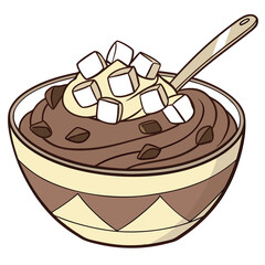 High angle view of cupcakes on table