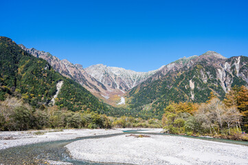 Naklejka premium 日本長野の上高地