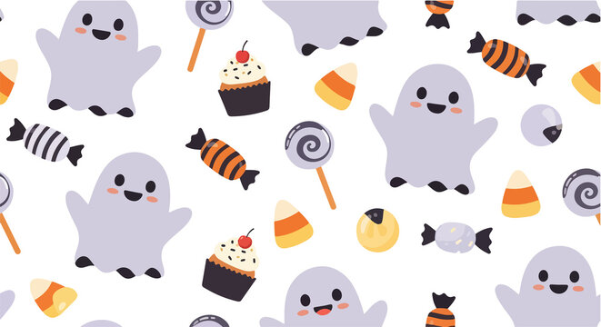 halloween seamless vector