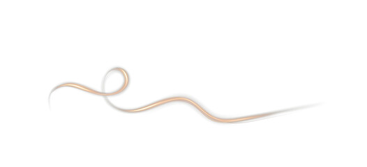 Light trail in golden glow, dynamic wave swirl with fire line effect, luminous energy curves on...