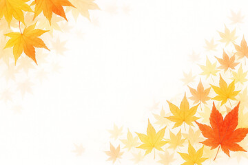 紅葉の背景　秋のほっこり穏やかなイメージ
