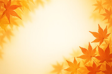 暖色の紅葉の背景　イベント　ポスター　自然