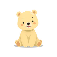 Soft Toy Teddy Bear in Bright Yellow Color 3D