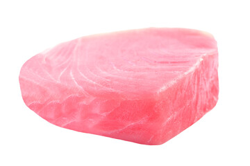Tuna steak isolated on white background