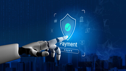 An AI assistant manages a secure payment system, protecting online financial transactions. This...