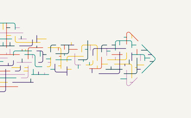 Abstract arrow direction. Technology background. High speed. Hi-tech