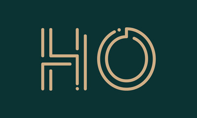 HO H ho initial logo | initial based abstract modern minimal creative logo, vector template image. luxury logotype logo, real estate homie logo. typography logo. initials logo