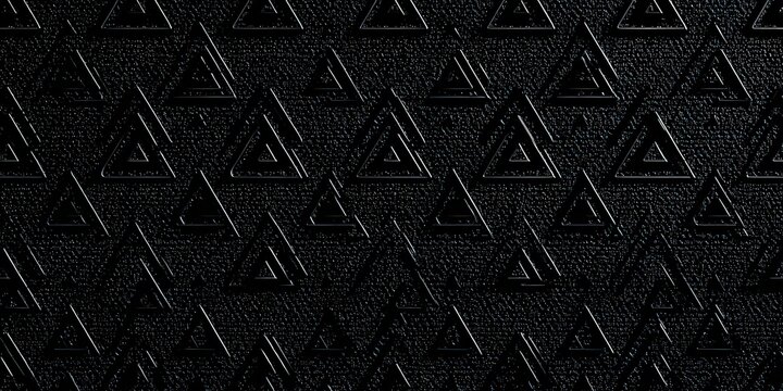 Abstract Black Background with Seamless Repeating Geometric Pattern of White and Blue Dots