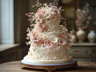 Whimsical Fairytale-Inspired Wedding Cake Design