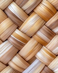 Woven Basket Textures in Natural Tones