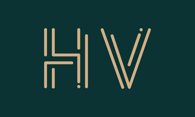 HV H hv initial logo | initial based abstract modern minimal creative logo, vector template image. luxury logotype logo, real estate homie logo. typography logo. initials logo