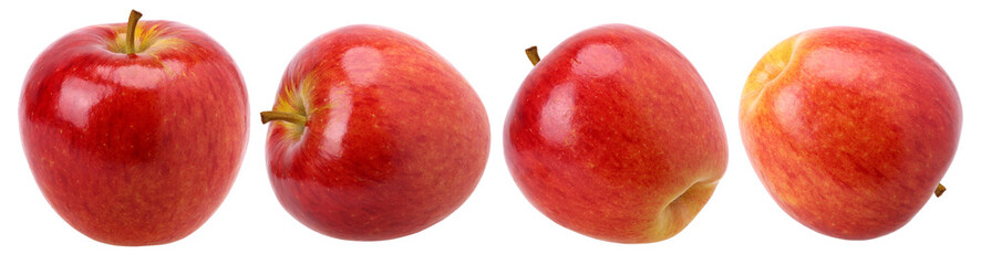 Red apple isolated, transparent PNG, PNG format, Collection