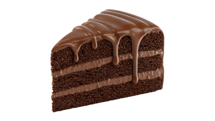 Indulge your senses with this decadent chocolate cake slice delight