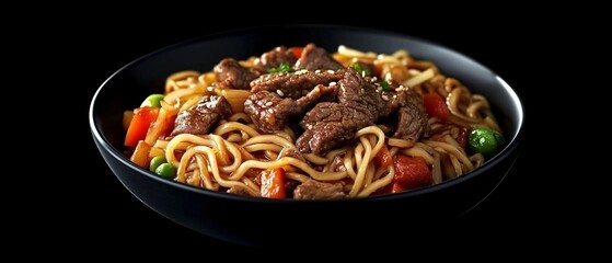 Savory Beef Noodles and Vegetables Dish