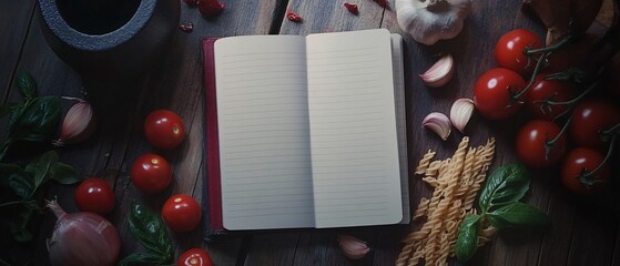 Classic Tomato Farfalle Recipe Notebook