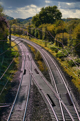 Obraz premium train tracks