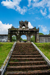 Hue, Vietynam, Asia: Long Chau Temple, the Temple of Elephants, built by Gia Long, first Emperor of Nguyen Dynasty, dedicated to a elephant died of exhaustion after grieving its master death
