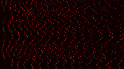 Red Digital Data Flow Background – Abstract Glowing Matrix Code Lines. Perfect for Cyberpunk and futuristic tech visuals, hacking backgrounds, sci-fi and high-tech digital art projects.