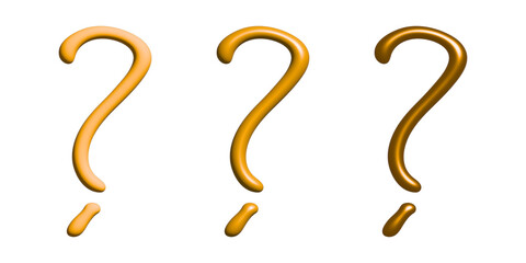 3d question mark clipart Single element for design