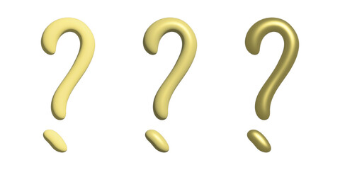 3d question mark clipart Single element for design